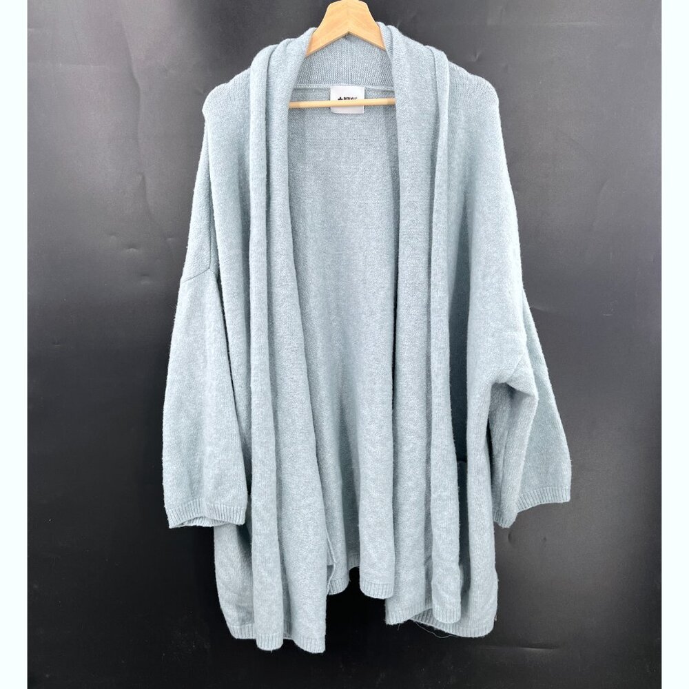 Beryll oversized open front cocoon cardigan sweater light ice blue cashmere OS - Picture 1 of 12